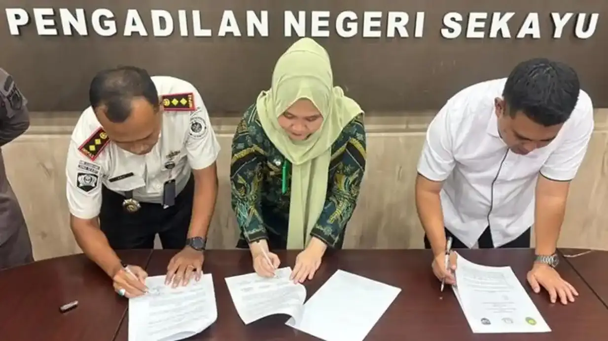 Dukung Persidangan Elektronik, Lapas Sekayu Perkuat Sinergi dengan PN dan Kejari Muba